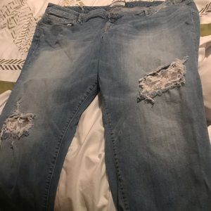 Destructed jeans